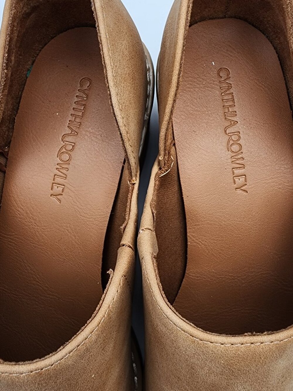 “Eddie” Tan Suede D'Orsay Ankle Booties | Women's 9 - Picture 10 of 17
